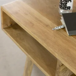 Made in Meubles Console avec rangement en bois de manguier Maëva