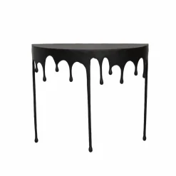 Made in Meubles Console en aluminium noir Calypso