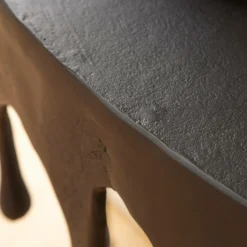 Made in Meubles Console en aluminium noir Calypso