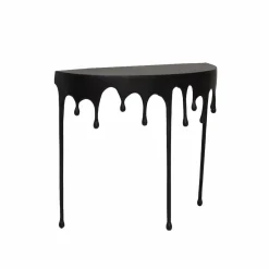 Made in Meubles Console en aluminium noir Calypso