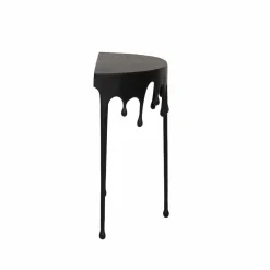Made in Meubles Console en aluminium noir Calypso