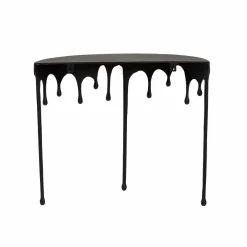 Made in Meubles Console en aluminium noir Calypso