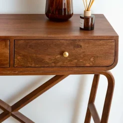 Made in Meubles Console en bois de manguier Sam