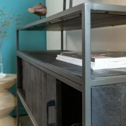 Made in Meubles Console en bois de manguier Lilian