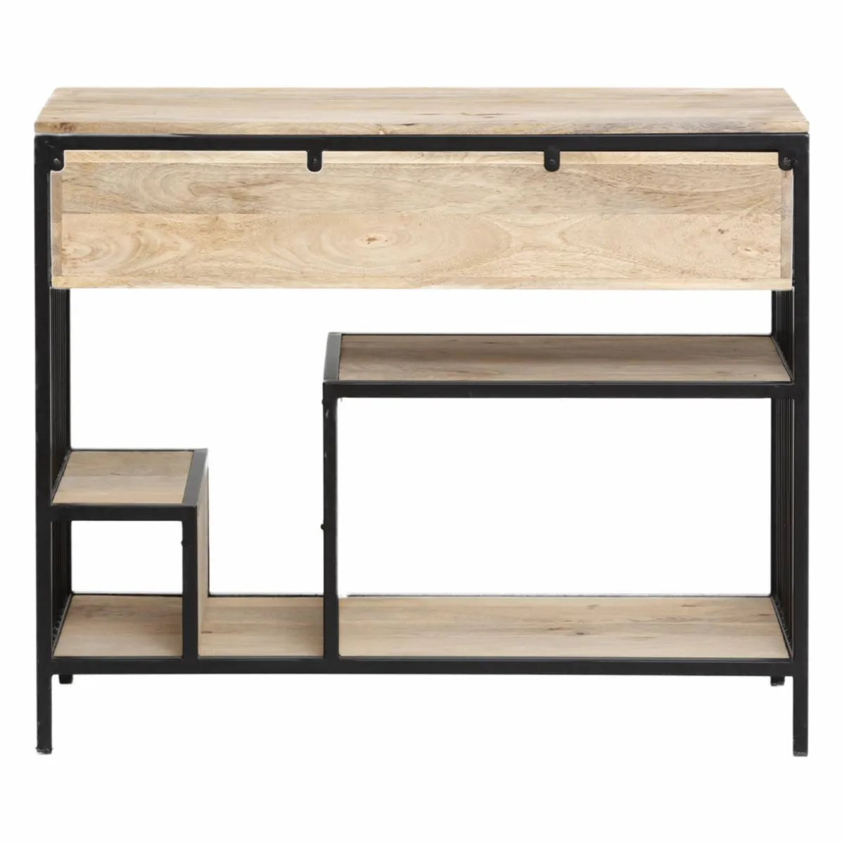 Made in Meubles Console en bois de manguier et métal Héloïse