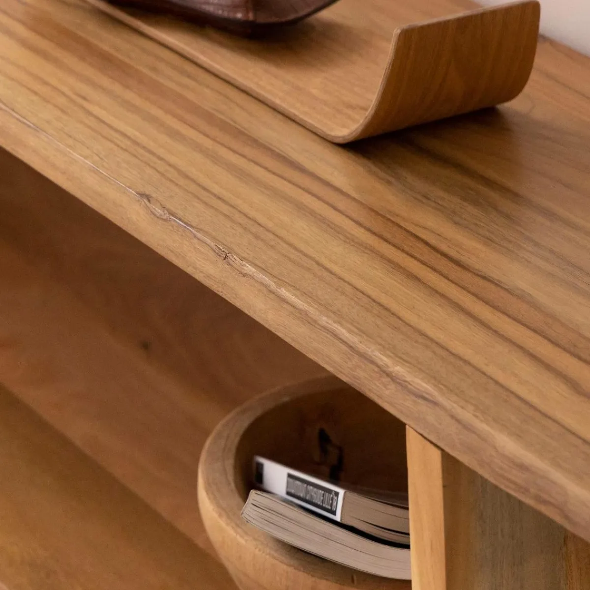 Made in Meubles Console en bois recyclé Corin