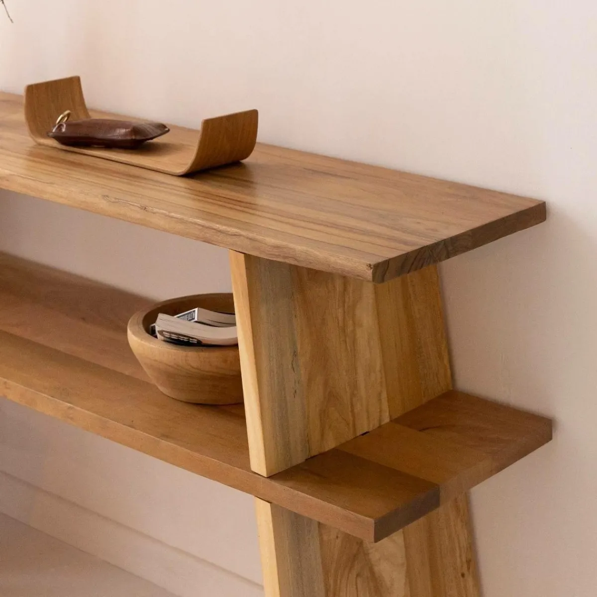 Made in Meubles Console en bois recyclé Corin