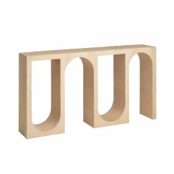 Made in Meubles Console en chêne massif clair Octave