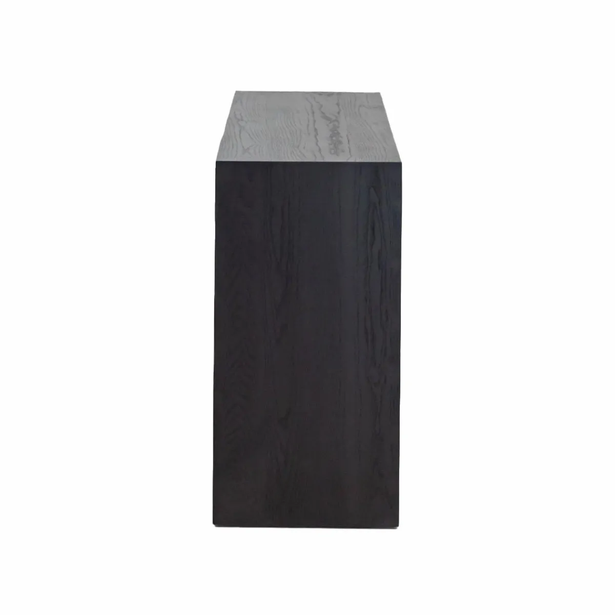 Made in Meubles Console en chêne massif noir Octave