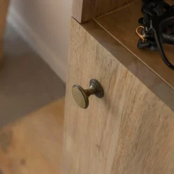 Made in Meubles Dressing avec miroir en bois de manguier Juliet