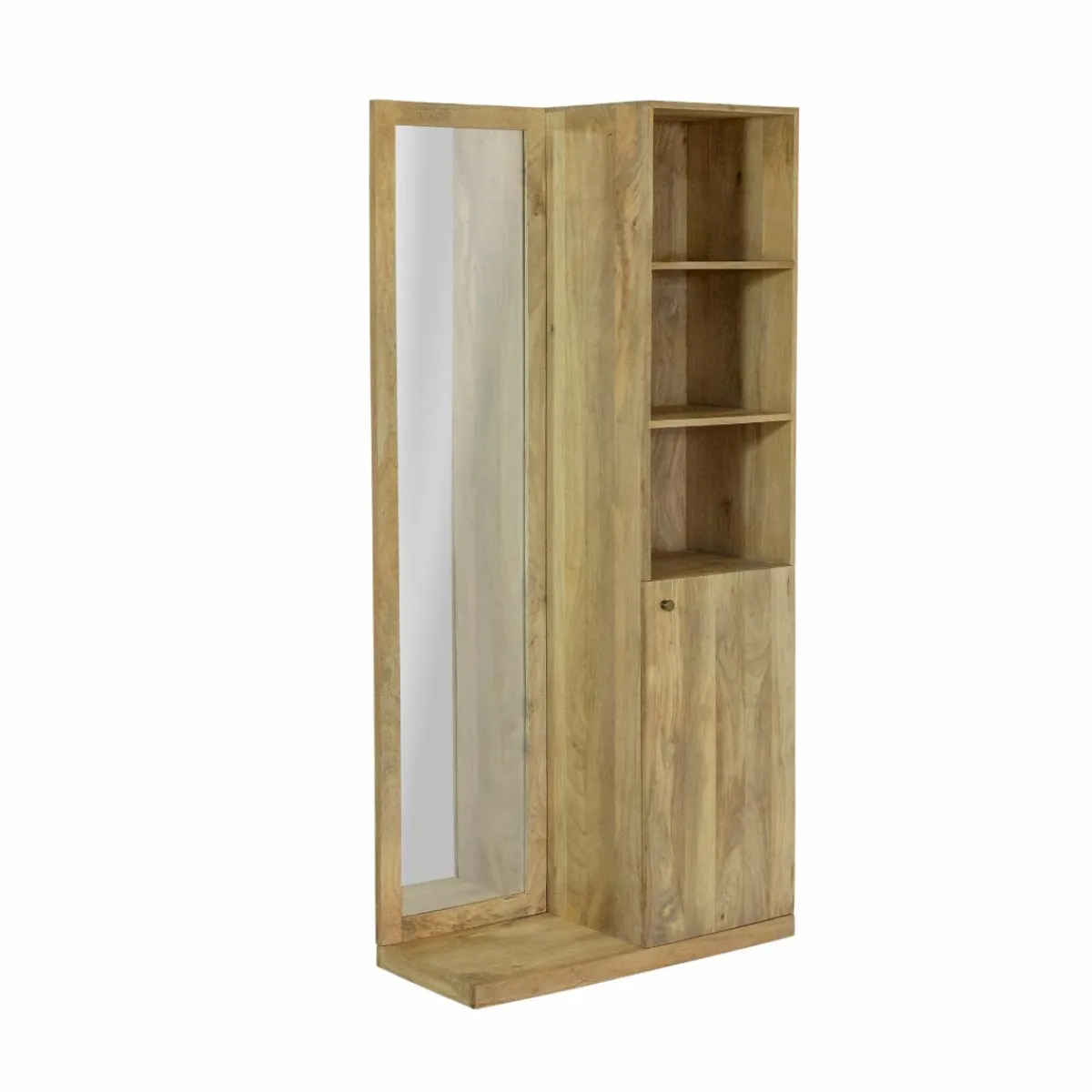 Made in Meubles Dressing avec miroir en bois de manguier Juliet