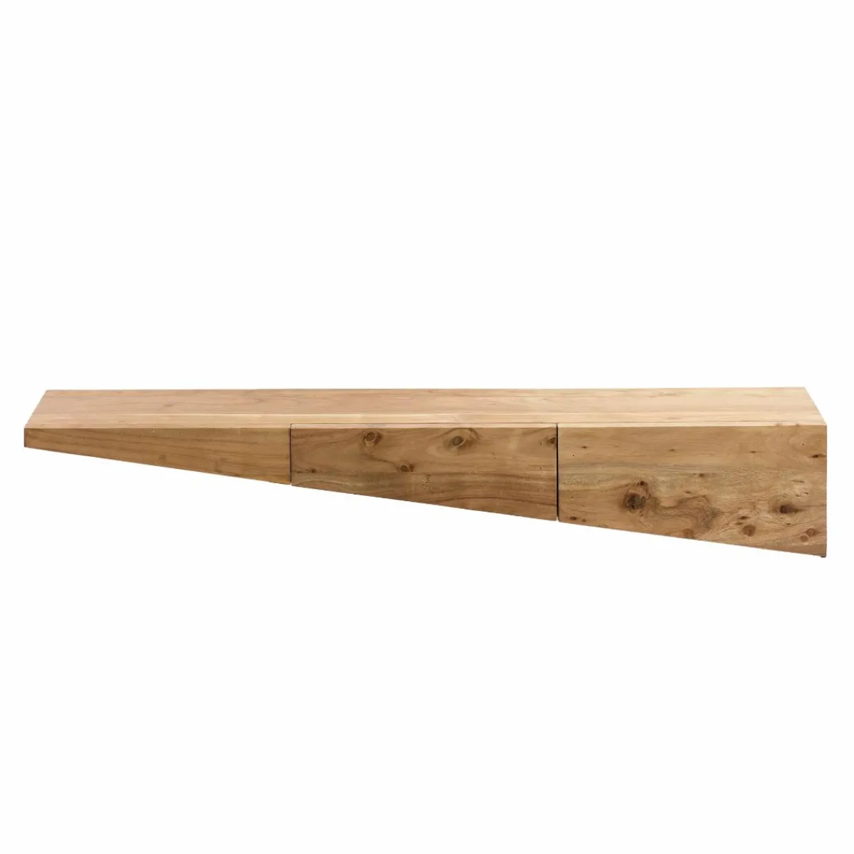Made in Meubles Etagère murale asymétrique en bois d'acacia Orane