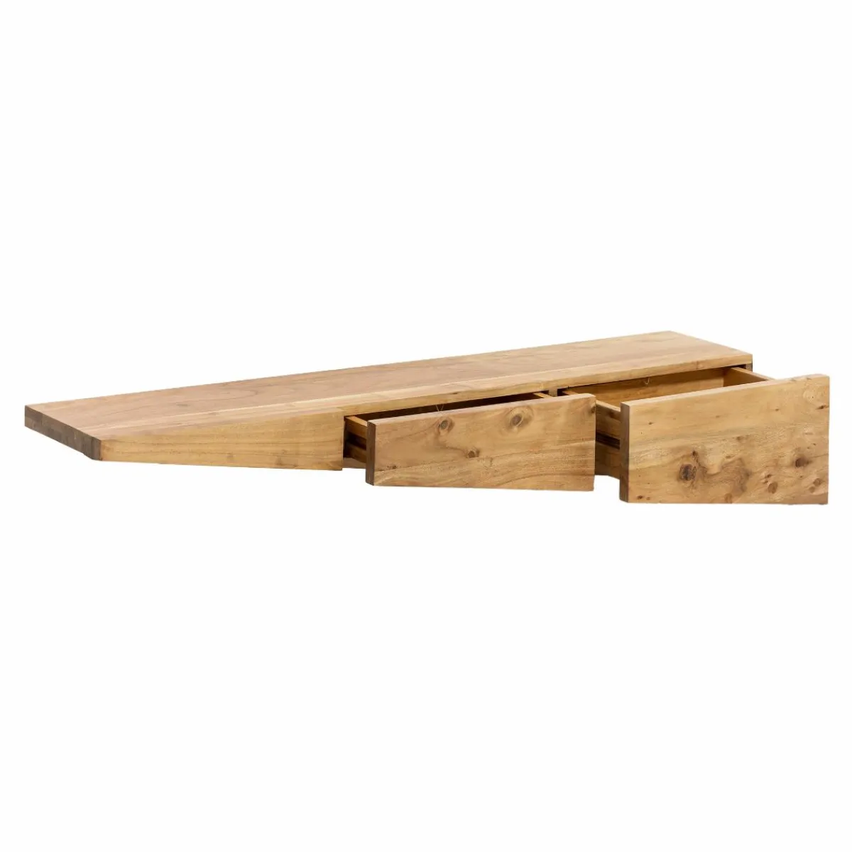 Made in Meubles Etagère murale asymétrique en bois d'acacia Orane