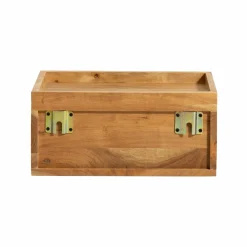 Made in Meubles Etagère murale carrée en bois d'acacia Orane