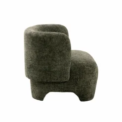 Made in Meubles Fauteuil arrondi en tissu Norton