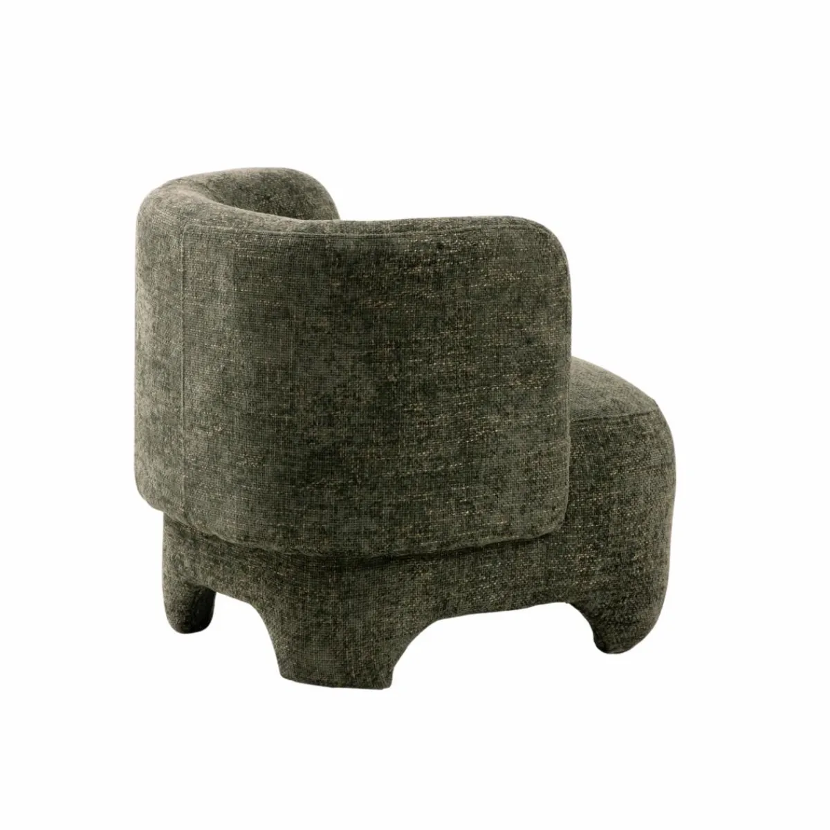 Made in Meubles Fauteuil arrondi en tissu Norton