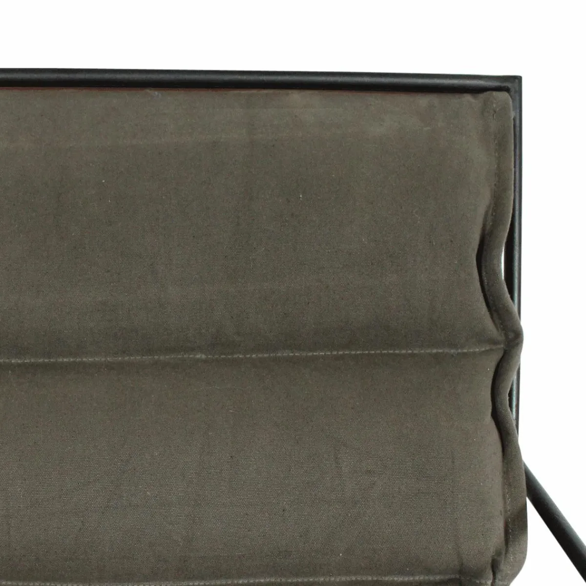 Made in Meubles Fauteuil assise suspendue kaki Rosalie