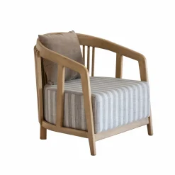 Made in Meubles Fauteuil en bois de manguier Térence