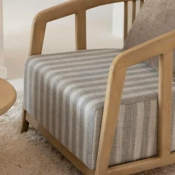 Made in Meubles Fauteuil en bois de manguier Térence