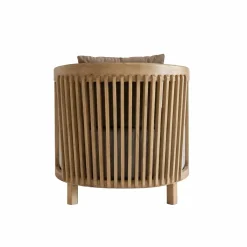 Made in Meubles Fauteuil en bois de manguier Térence