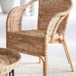 Made in Meubles Fauteuil en rotin Nohan