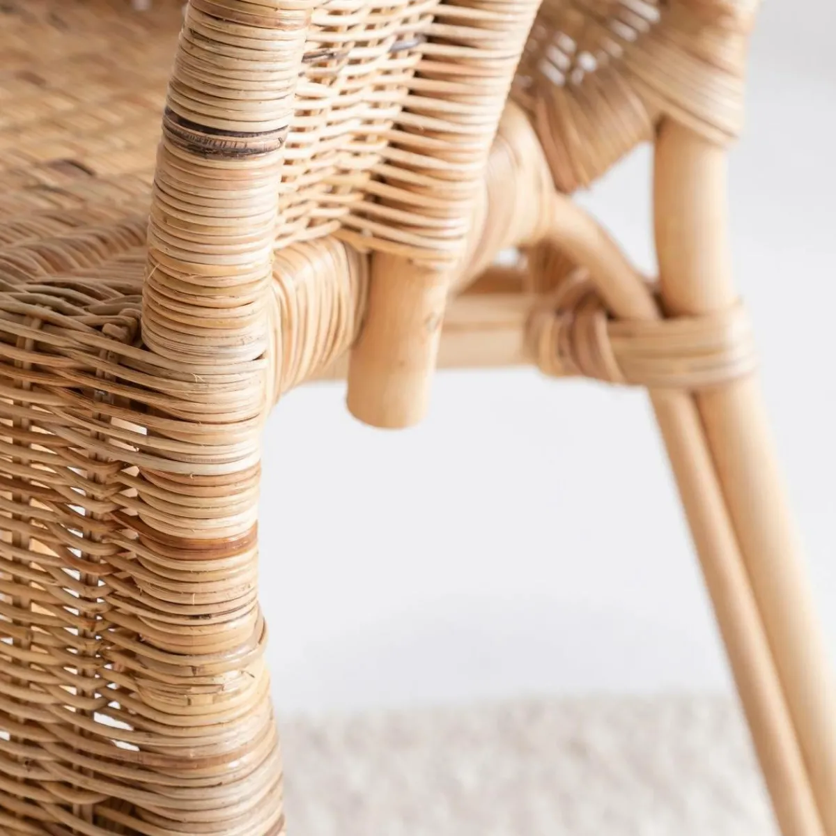 Made in Meubles Fauteuil en rotin Nohan