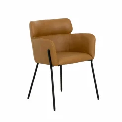 Made in Meubles Fauteuil en simili-cuir Valentin (lot de 2)
