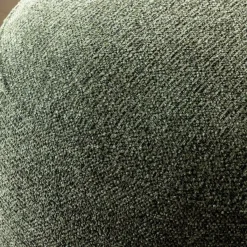 Made in Meubles Fauteuil en tissu bouclette avec dossier vert Teresia