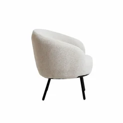 Made in Meubles Fauteuil en tissu bouclette confort Orenzo