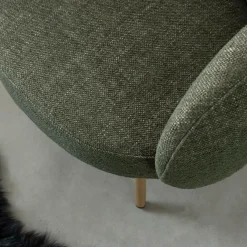 Made in Meubles Fauteuil en tissu confort Orenzo