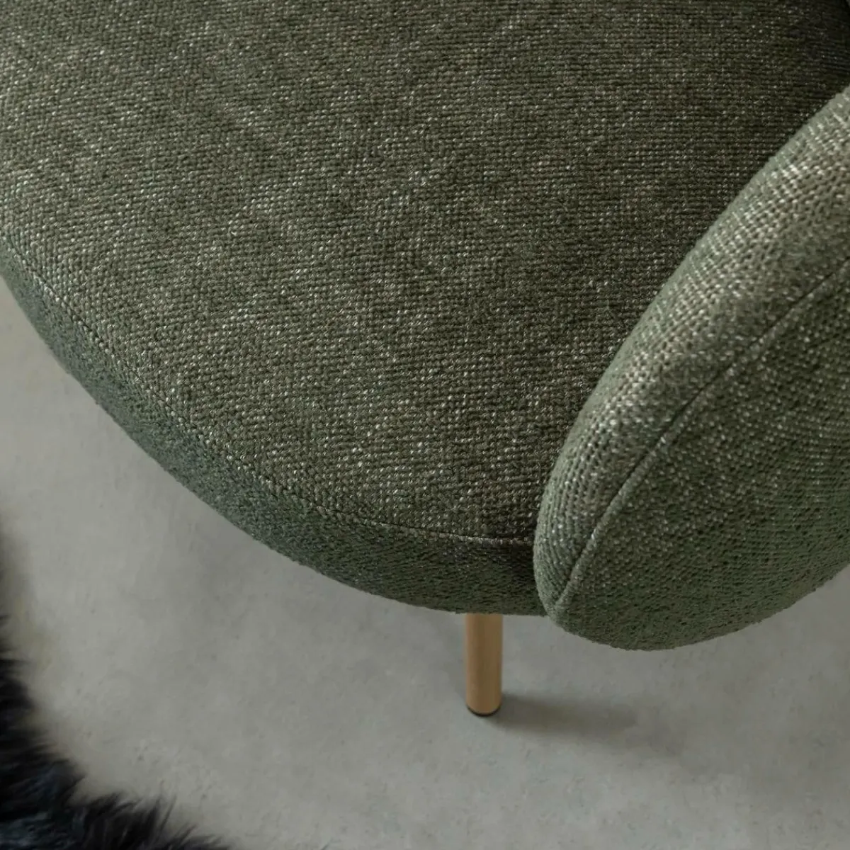 Made in Meubles Fauteuil en tissu confort Orenzo