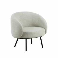 Made in Meubles Fauteuil en tissu écru confort Orenzo