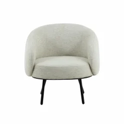 Made in Meubles Fauteuil en tissu écru confort Orenzo