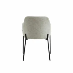 Made in Meubles Fauteuil en tissu sable Aëlys (lot de 2)