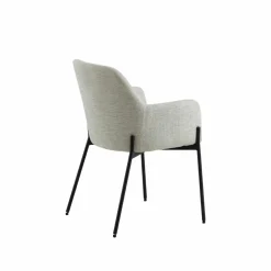 Made in Meubles Fauteuil en tissu sable Aëlys (lot de 2)