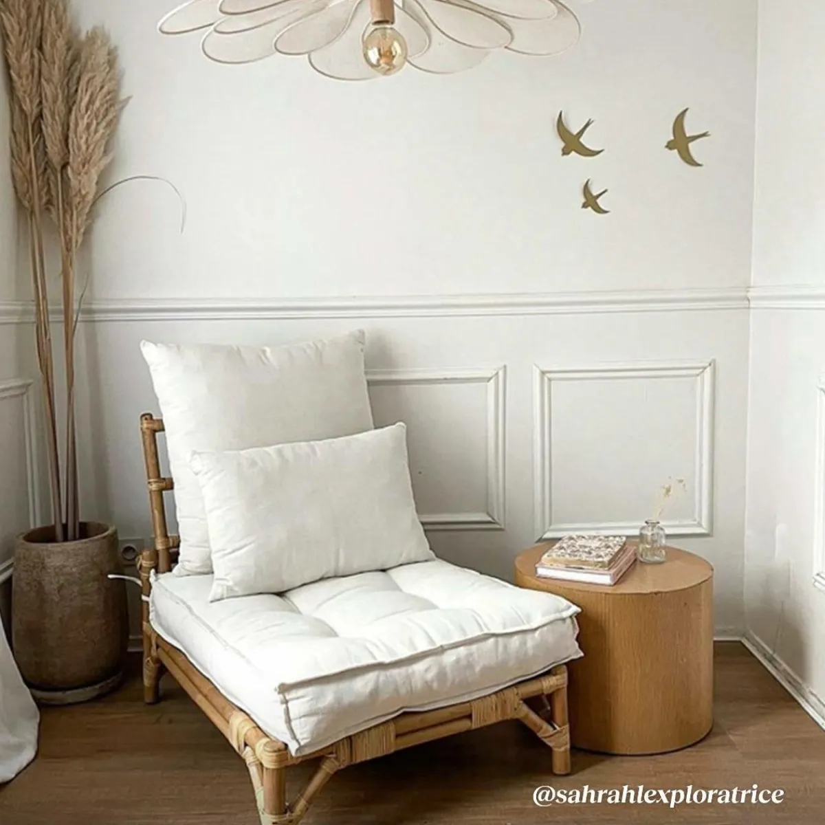 Made in Meubles Fauteuil futon en rotin 1 place Elisa