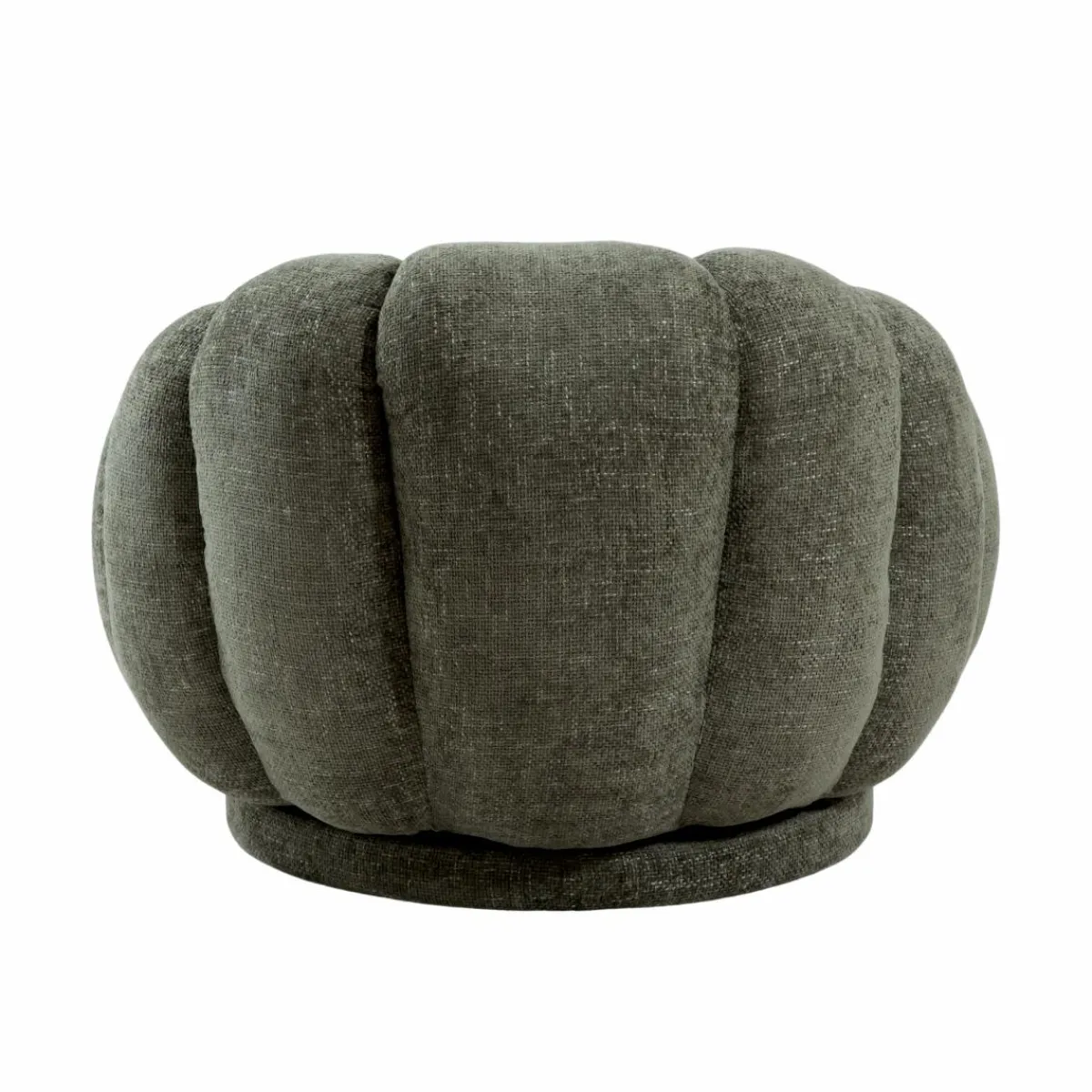 Made in Meubles Fauteuil nuage en tissu vert gris Héléna