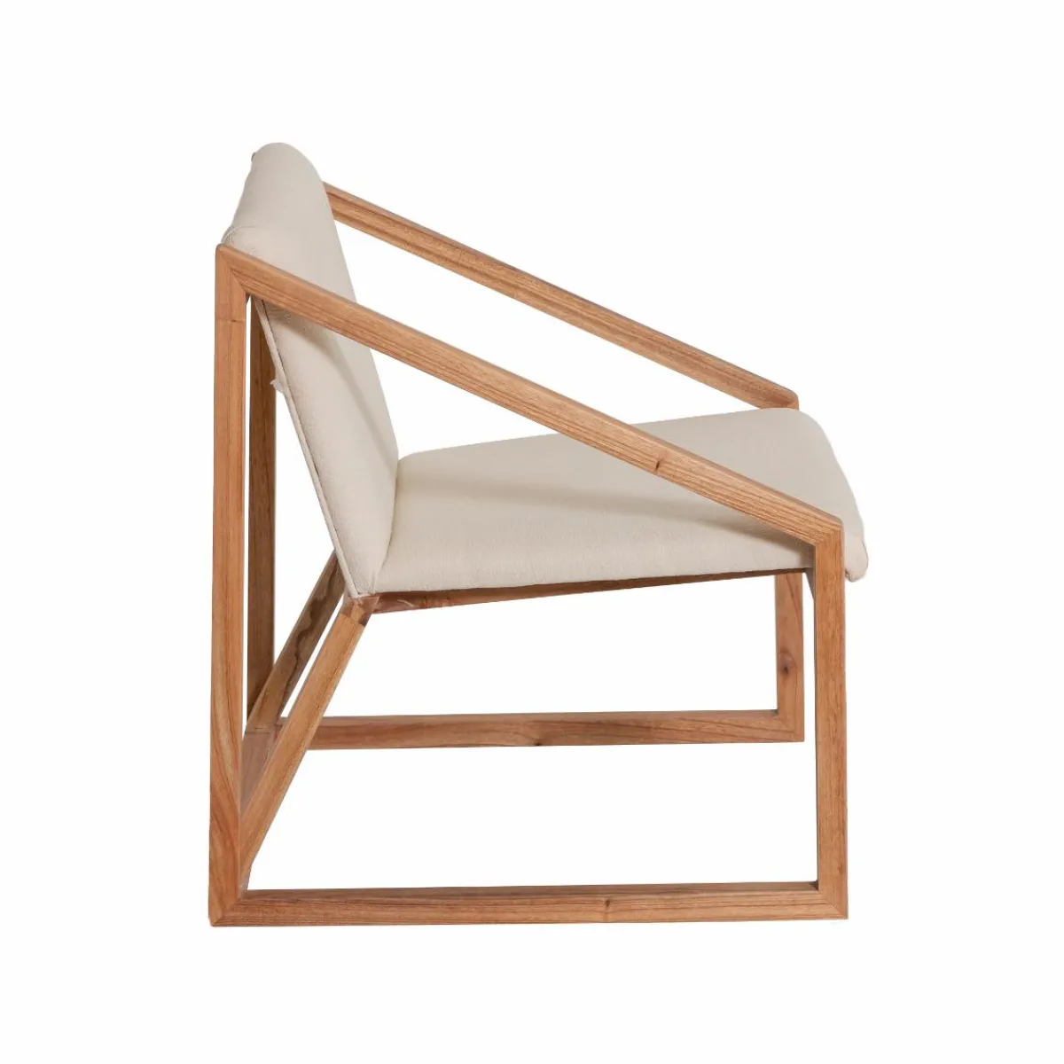 Made in Meubles Fauteuil symétrique en bois de mindy Suzie