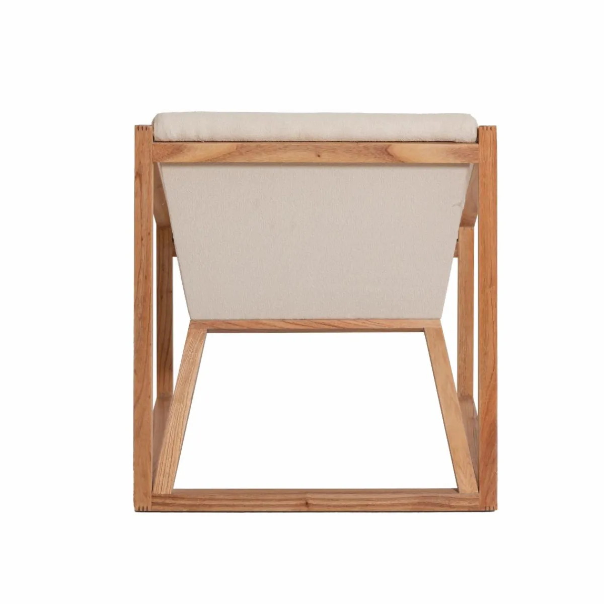 Made in Meubles Fauteuil symétrique en bois de mindy Suzie