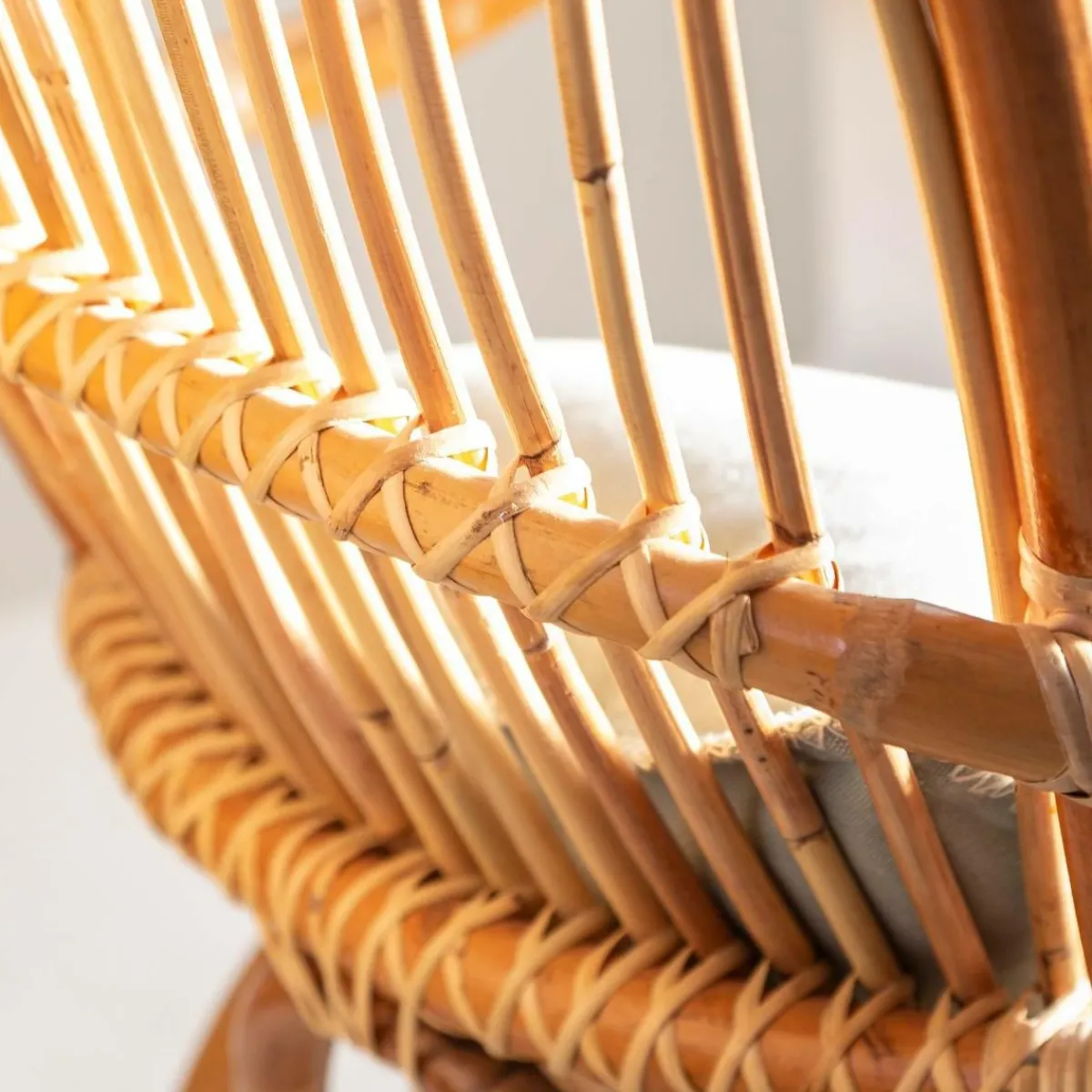 Made in Meubles Fauteuil vintage en rotin Rattan