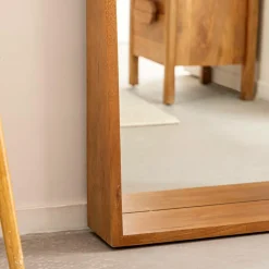 Made in Meubles Grand miroir en bois de manguier Marley