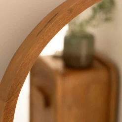 Made in Meubles Grand miroir en bois de manguier Marley
