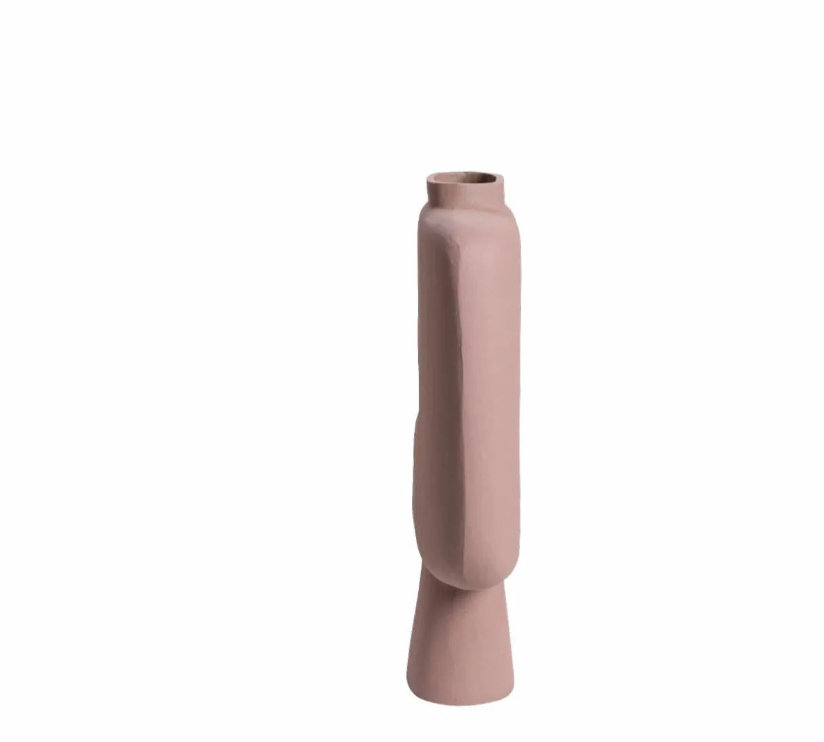 Made in Meubles Grand vase rose en aluminium Cosmo