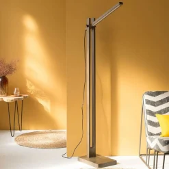 Made in Meubles Lampe sur pied articulé LED Malone