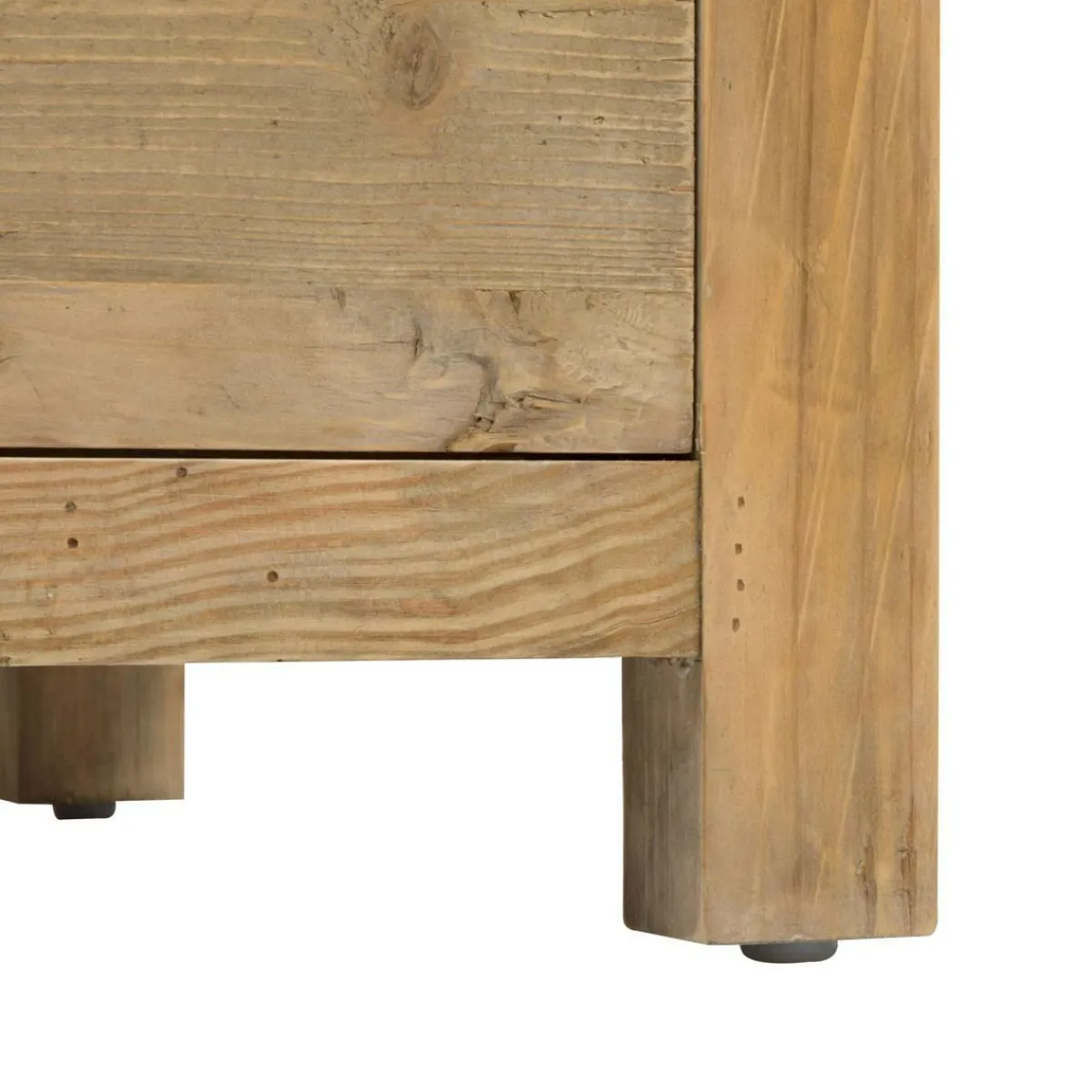 Made in Meubles Îlot central en bois recyclé Champêtre