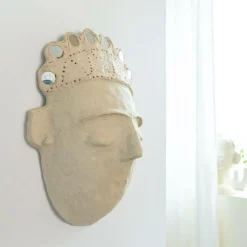 Made in Meubles Masque avec couronne en papier mâché Antoine