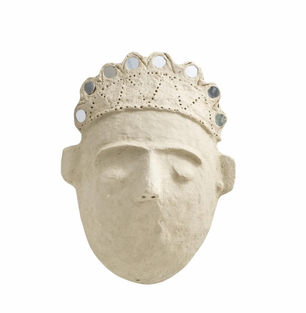 Made in Meubles Masque avec couronne en papier mâché Antoine