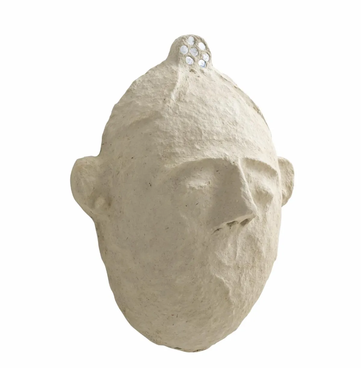 Made in Meubles Masque ovale en papier mâché Antoine