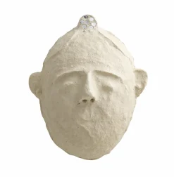 Made in Meubles Masque ovale en papier mâché Antoine