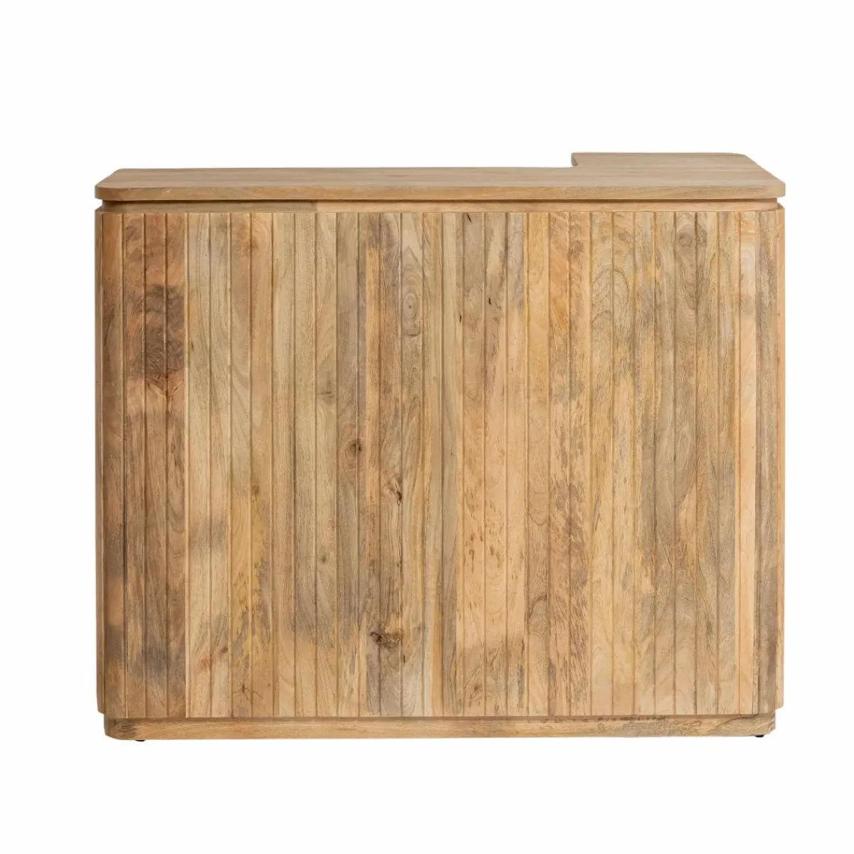 Made in Meubles Meuble bar en angle bois de manguier Lou